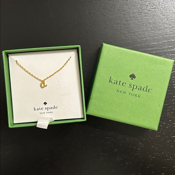 Kate Spade Gold Initial Necklace letter a - Picture 3 of 3